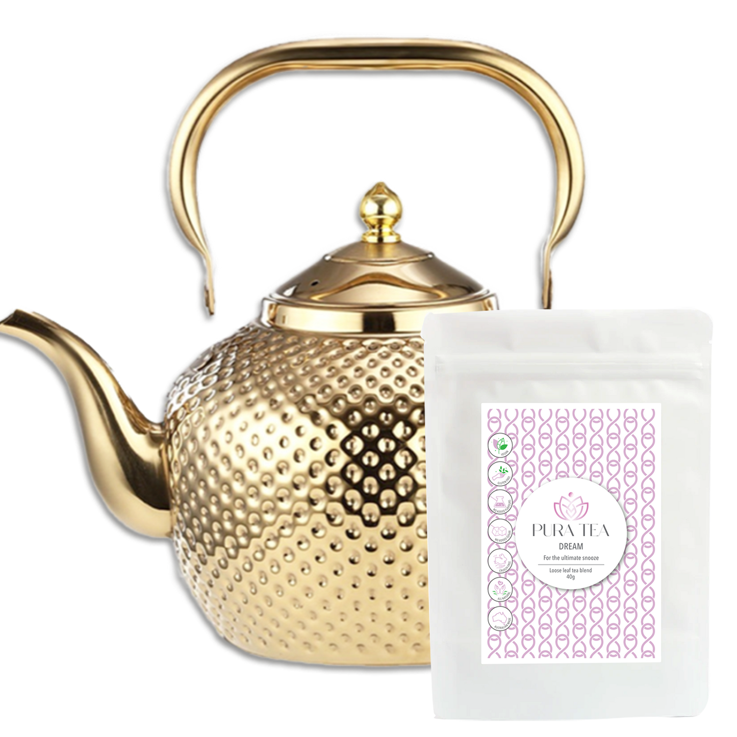 Gift Set - Teapot with Dream Blend Tea